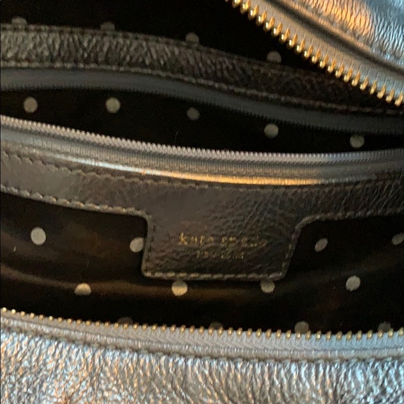 Kate Spade Pewter Leather Shoulder Purse - Picture 5 of 11
